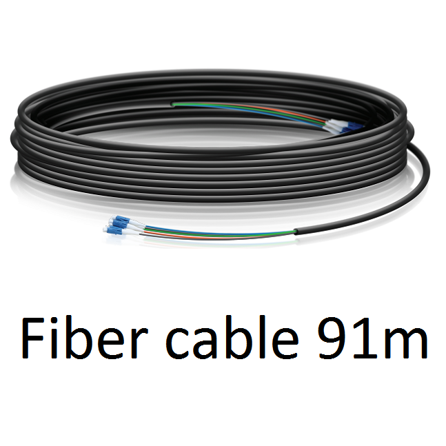 FC-SM-300 | Fiber Cable with Connectors - 91m, Single mode