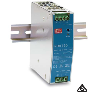 NDR-120-48 | Power Supply, 48~55 V, 120W, DIN Rail