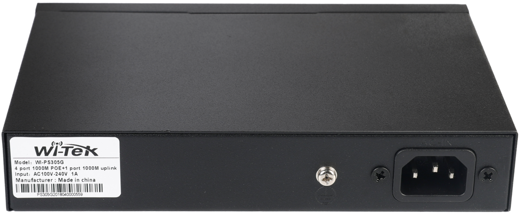 WI-PS305G-V2 | 6 Port GbE 802.3af/at/bt PoE Switch