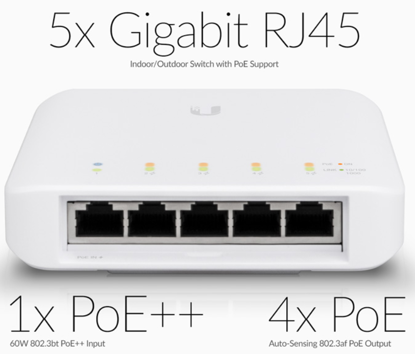 USW-Flex | UniFi Switch 5 Port 802.3af GbE Switch