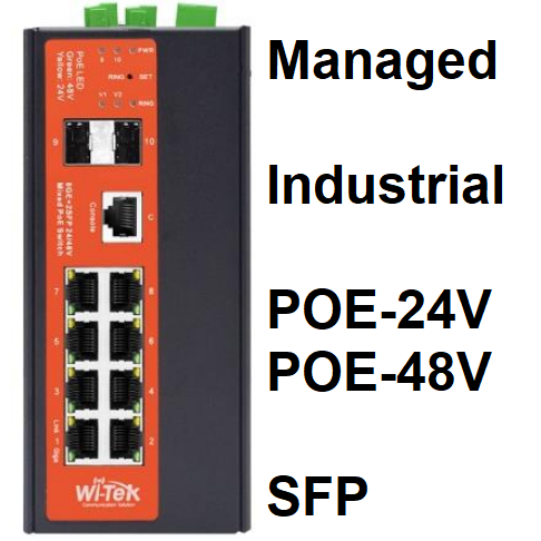WI-PMS310GF-DC-I | Managed,Industrial PoE Switch